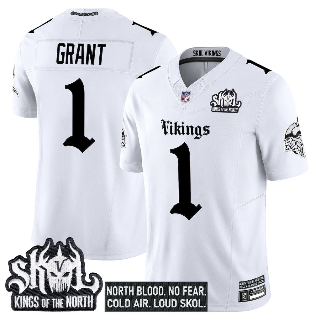 Men's Minnesota Vikings 'Gothic Norseblood Edition' Vapor Limited Jersey - All Stitched