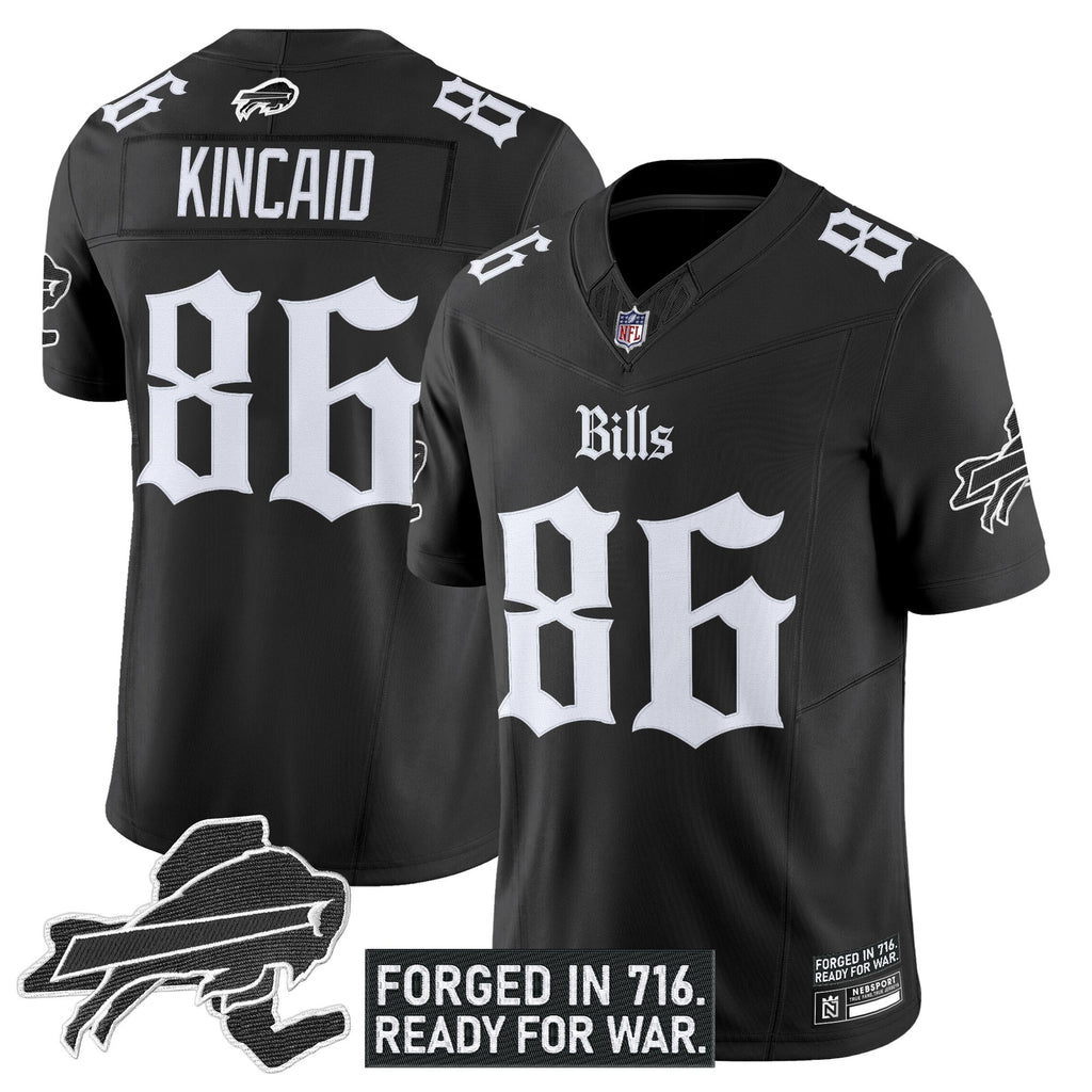 Men's Buffalo Bills 'Gothic Cold Front Edition' Vapor Limited Jersey - All Stitched