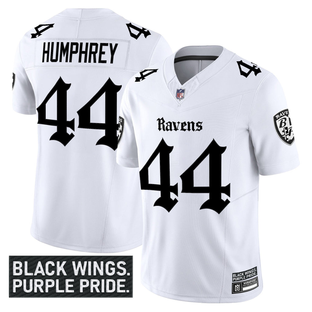 Men's Baltimore Ravens 'Gothic Nevermore Edition' Vapor Limited Jersey - All Stitched