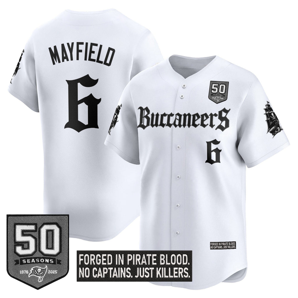 Men's Tampa Bay Buccaneers 'Gothic Pirate Shadows Edition' Vapor Baseball Jersey - All Stitched