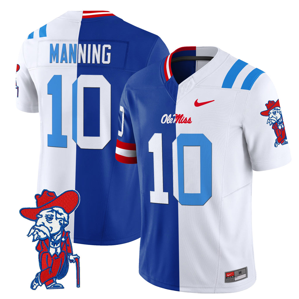 Ole Miss Rebels Split Vapor Limited Jersey - All Stitched