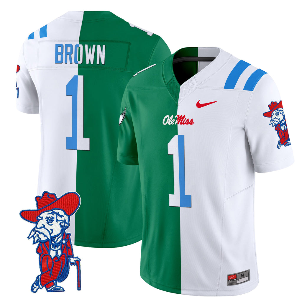 Ole Miss Rebels Split Vapor Limited Jersey - All Stitched