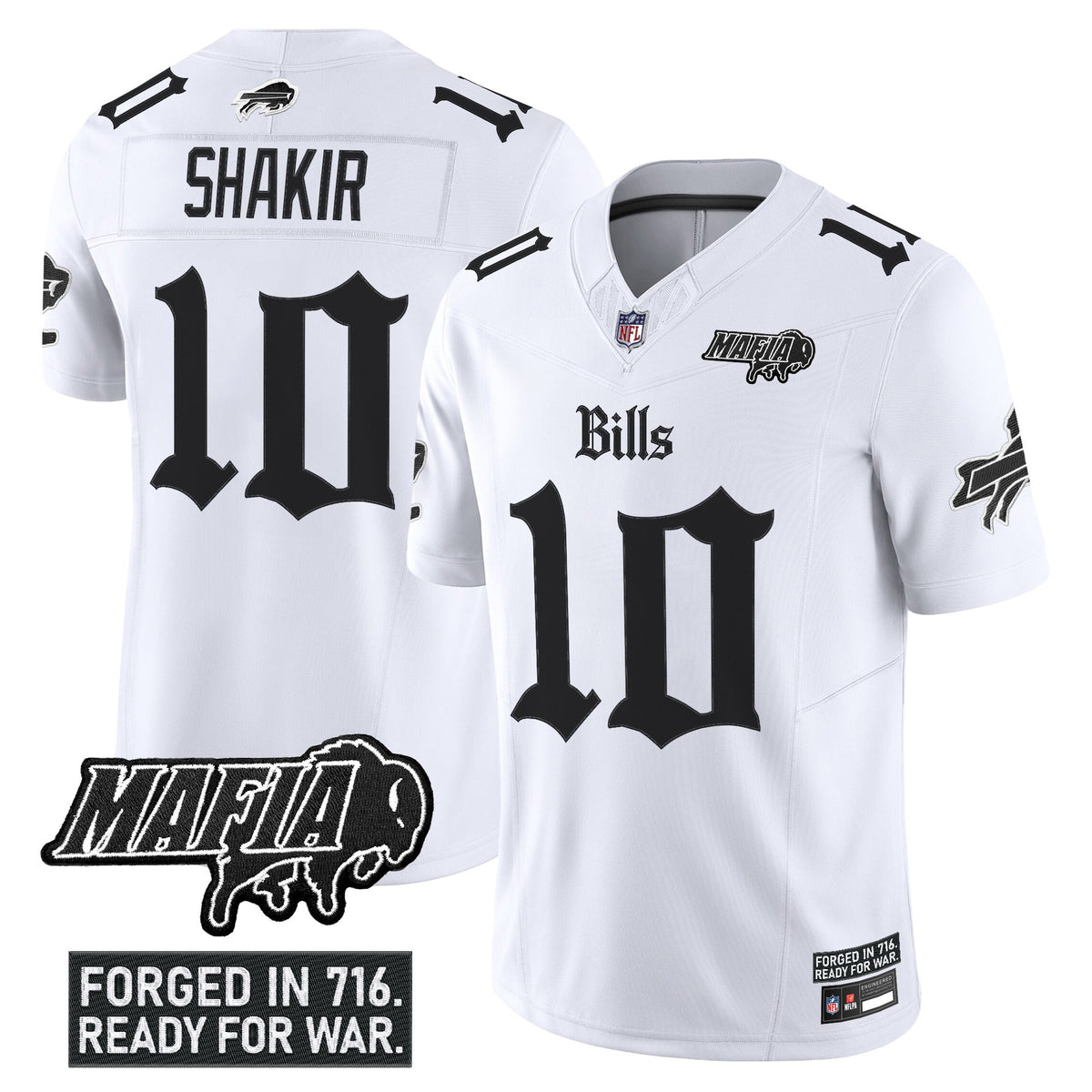 Men's Buffalo Bills 'Gothic Cold Front Edition' Vapor Limited Jersey V2 - All Stitched