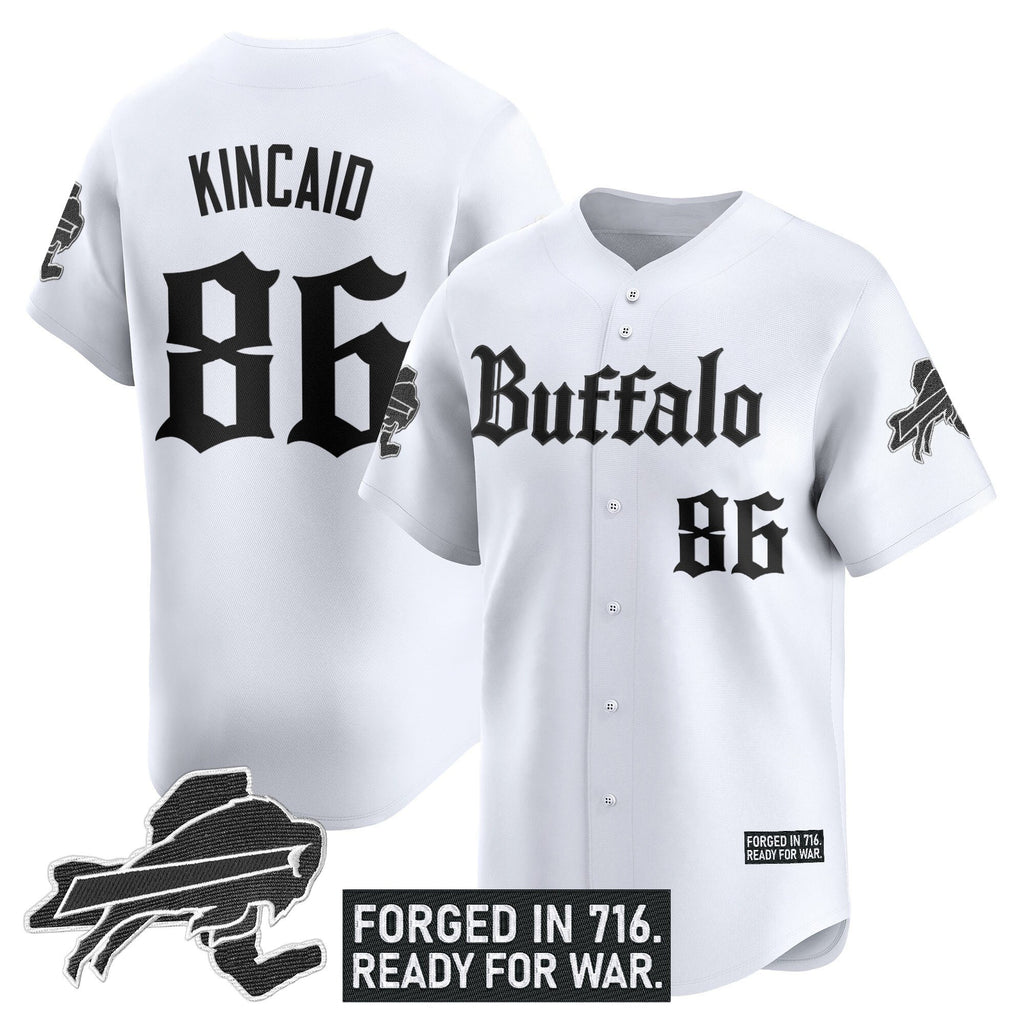 Men's Buffalo Bills 'Gothic Cold Front Edition' Vapor Baseball Jersey - All Stitched