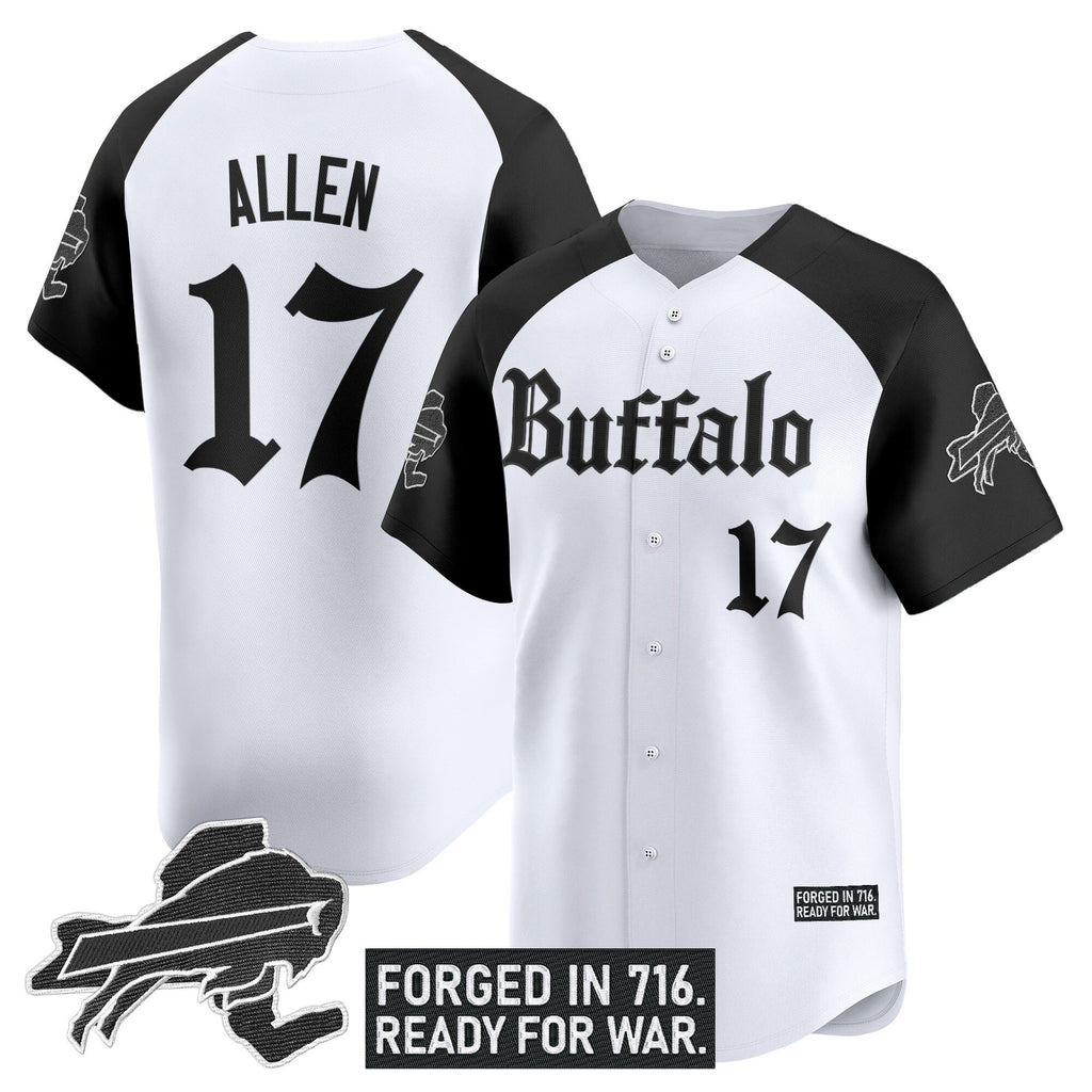 Men's Buffalo Bills 'Gothic Cold Front Edition' Vapor Baseball Jersey - All Stitched