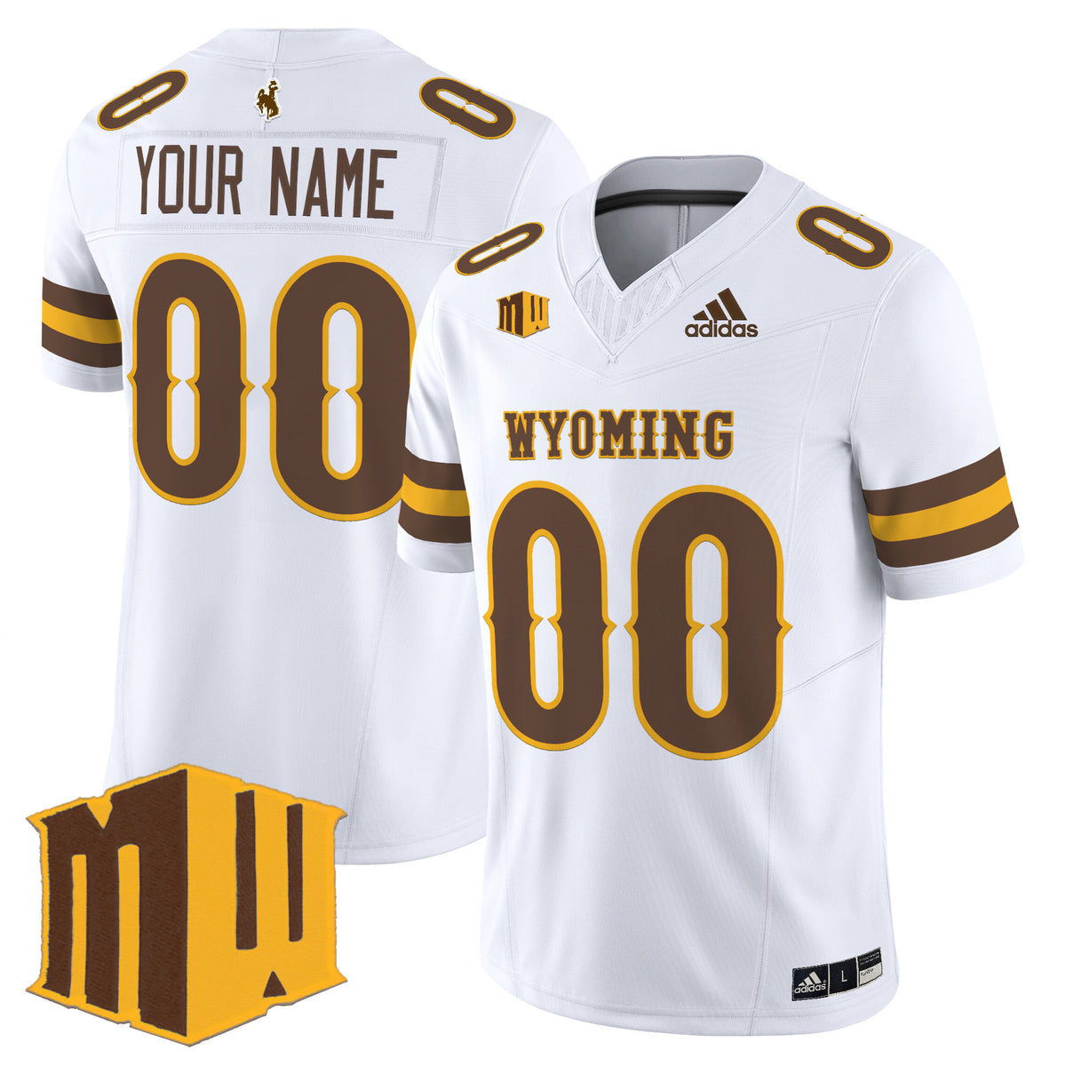 Wyoming Cowboys 2025 Vapor Limited Custom Jersey - All Stitched