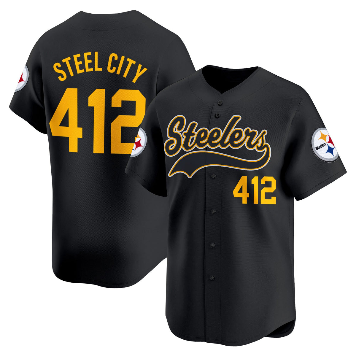 Men's Pittsburgh Steelers 2025 Vapor Baseball Jersey - All Stitched
