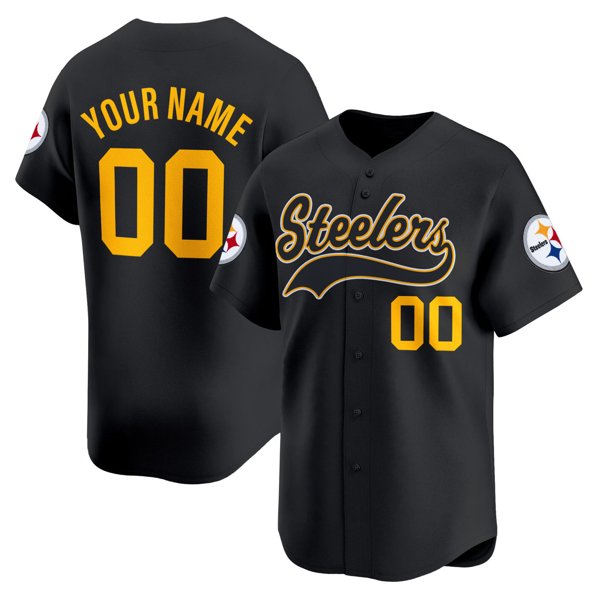 Pittsburgh Steelers 2025 Vapor Baseball Custom Jersey - All Stitched