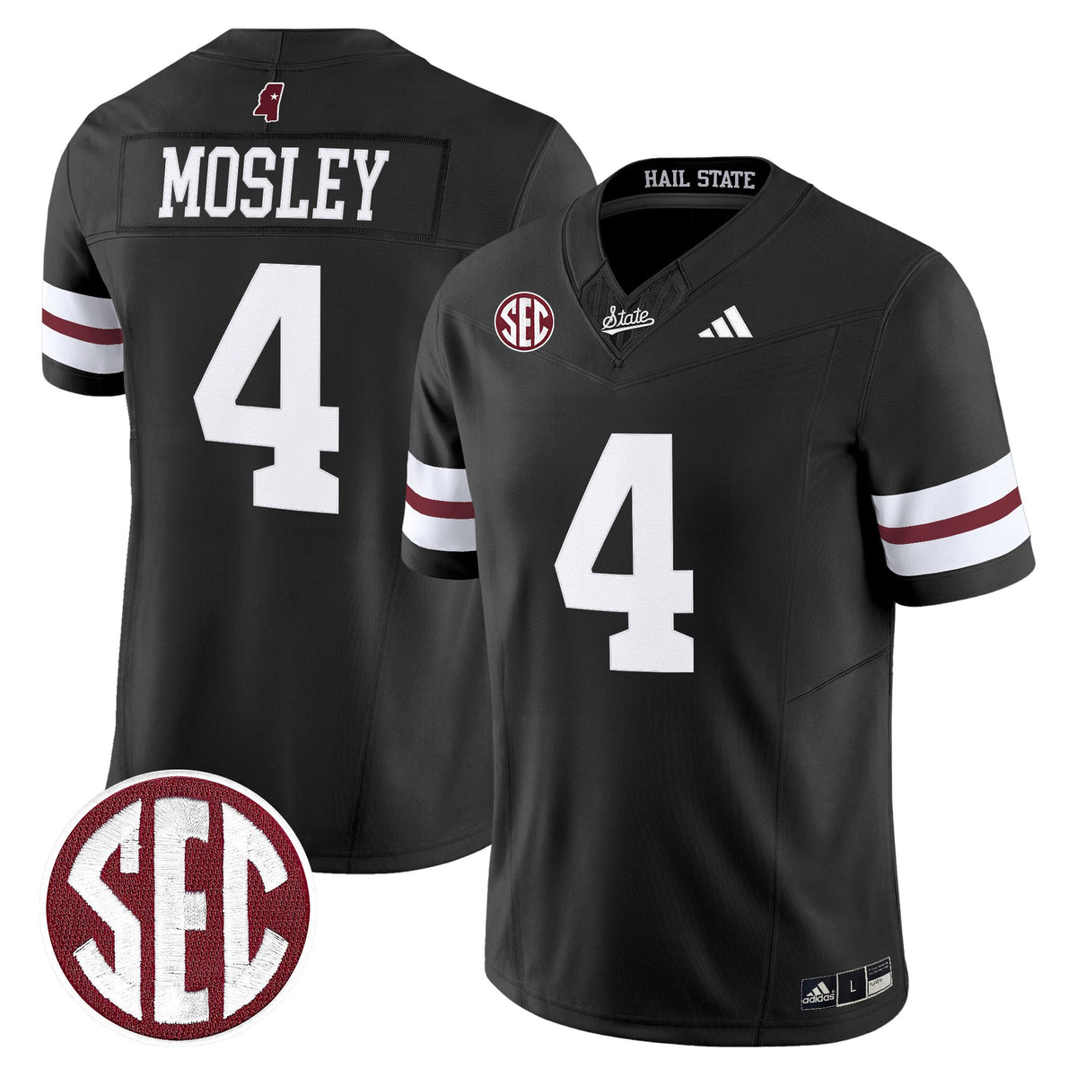Men's Mississippi State Bulldogs 'Dark Mode' Vapor Limited Jersey - All Stitched