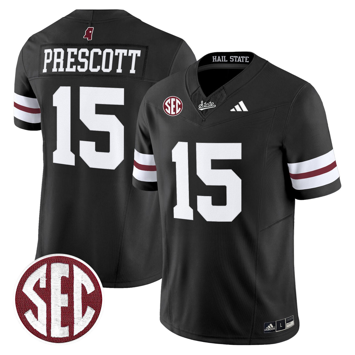 Men's Mississippi State Bulldogs 'Dark Mode' Vapor Limited Jersey - All Stitched