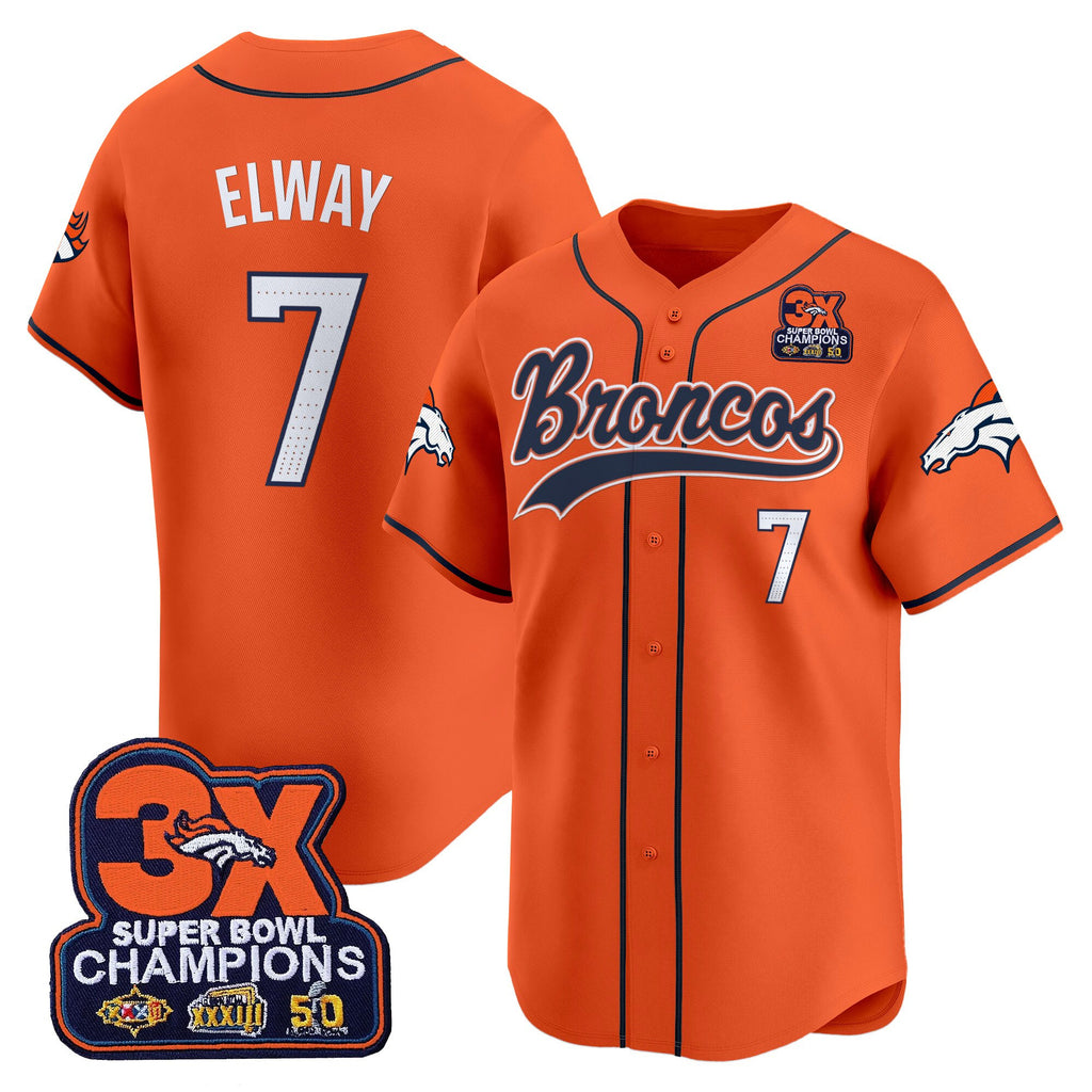 Men's Denver Broncos 2025 Vapor Baseball Jersey - All Stitched