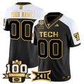 Texas Tech Red Raiders 2025 Gold Vapor Limited Custom Jersey - 100th Anniversary Patch - All Stitched