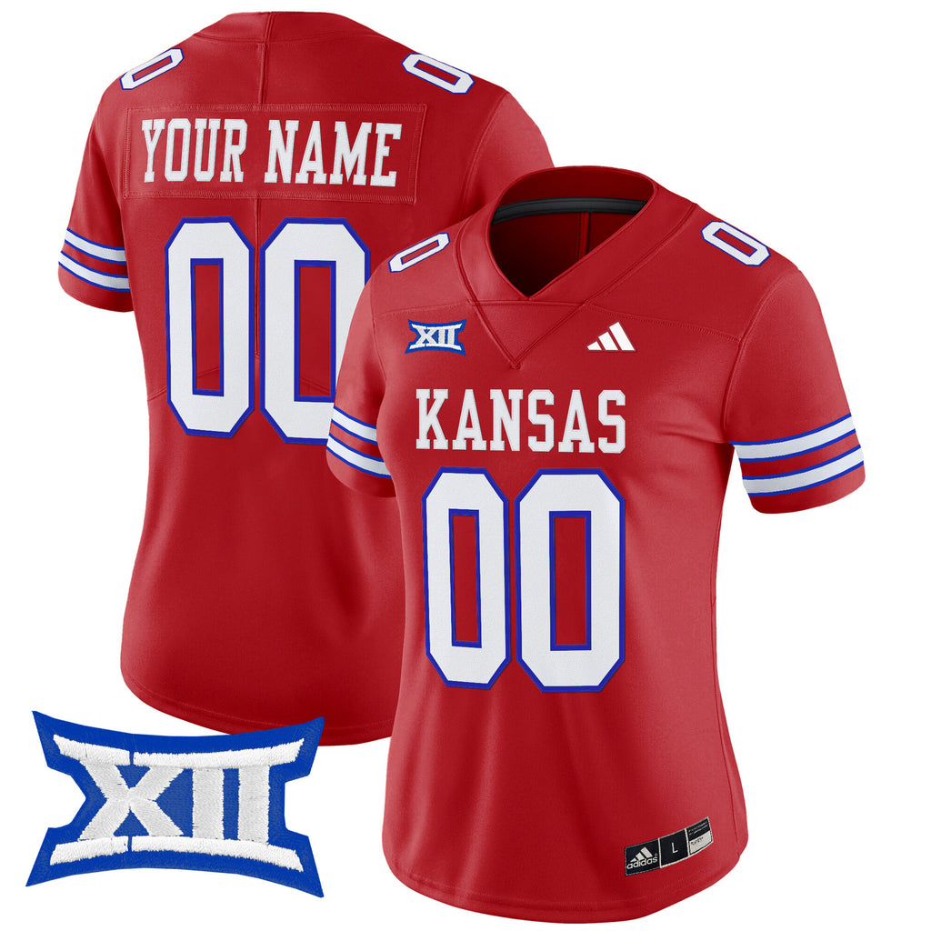 Kansas Jayhawks 2025 Vapor Limited Custom Jersey - All Stitched
