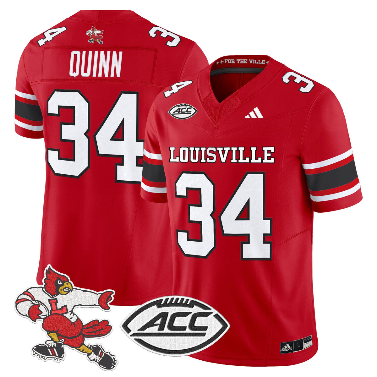 Men's Louisville Cardinals '1980s Throwback' Vapor Limited Jersey - All Stitched