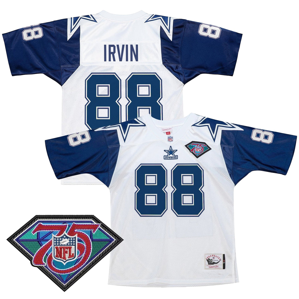 Men's Dallas Cowboys Throwback Player Jersey - All Stitched