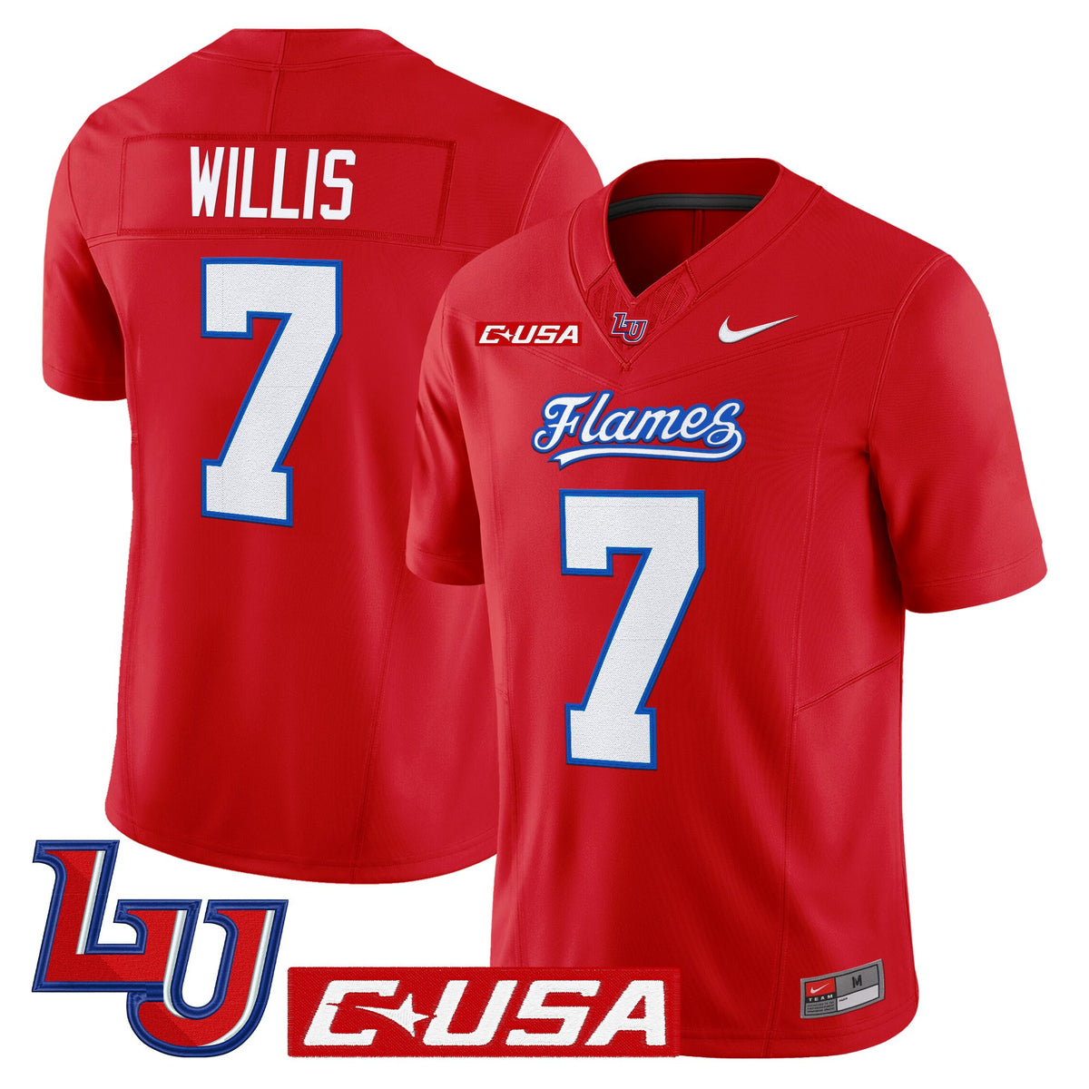 Men's Liberty Flames 2025 Vapor Limited Jersey - All Stitched