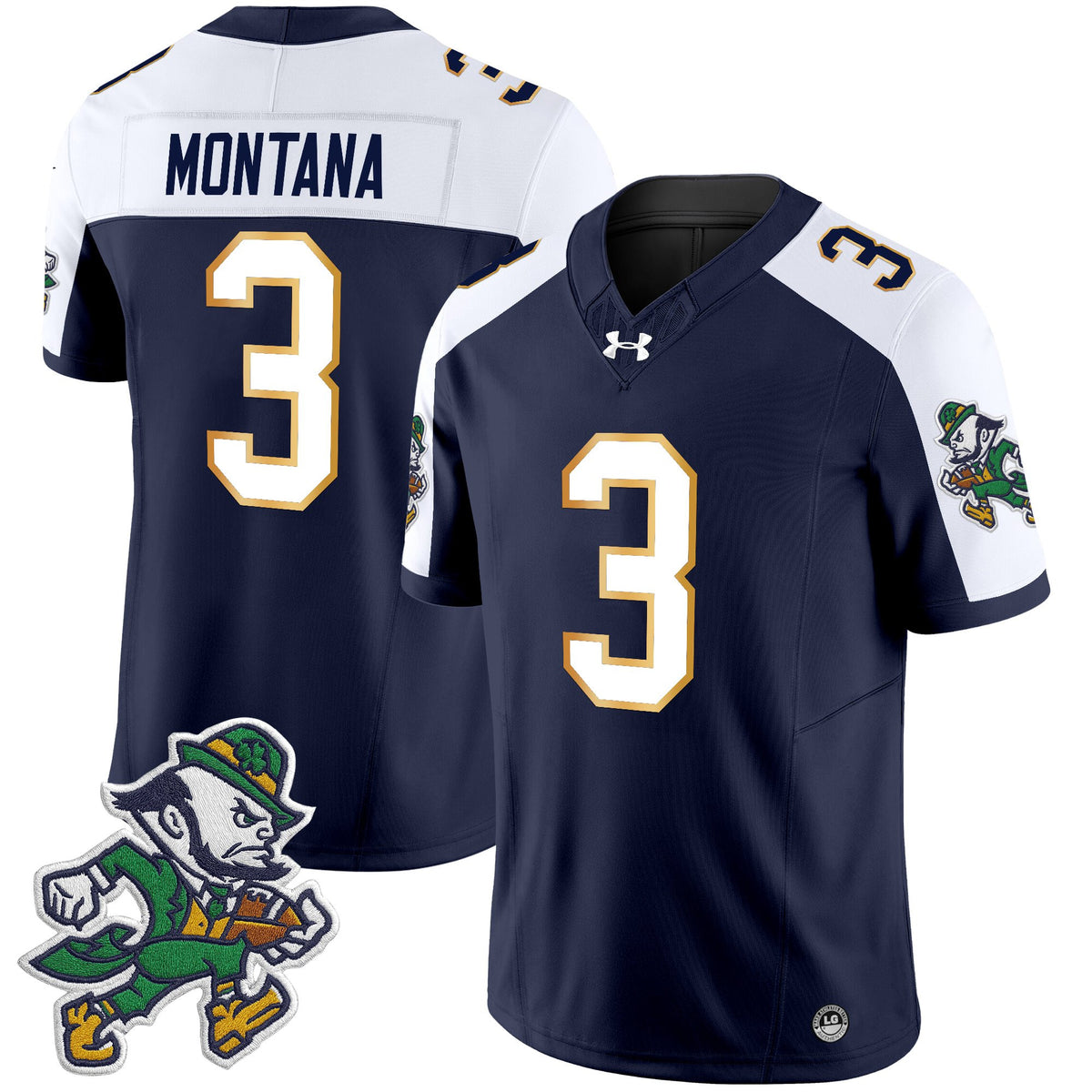 Men's Notre Dame Fighting Irish 2025 'Gridiron Leprechaun Edition' Vapor Limited Jersey – All Stitched
