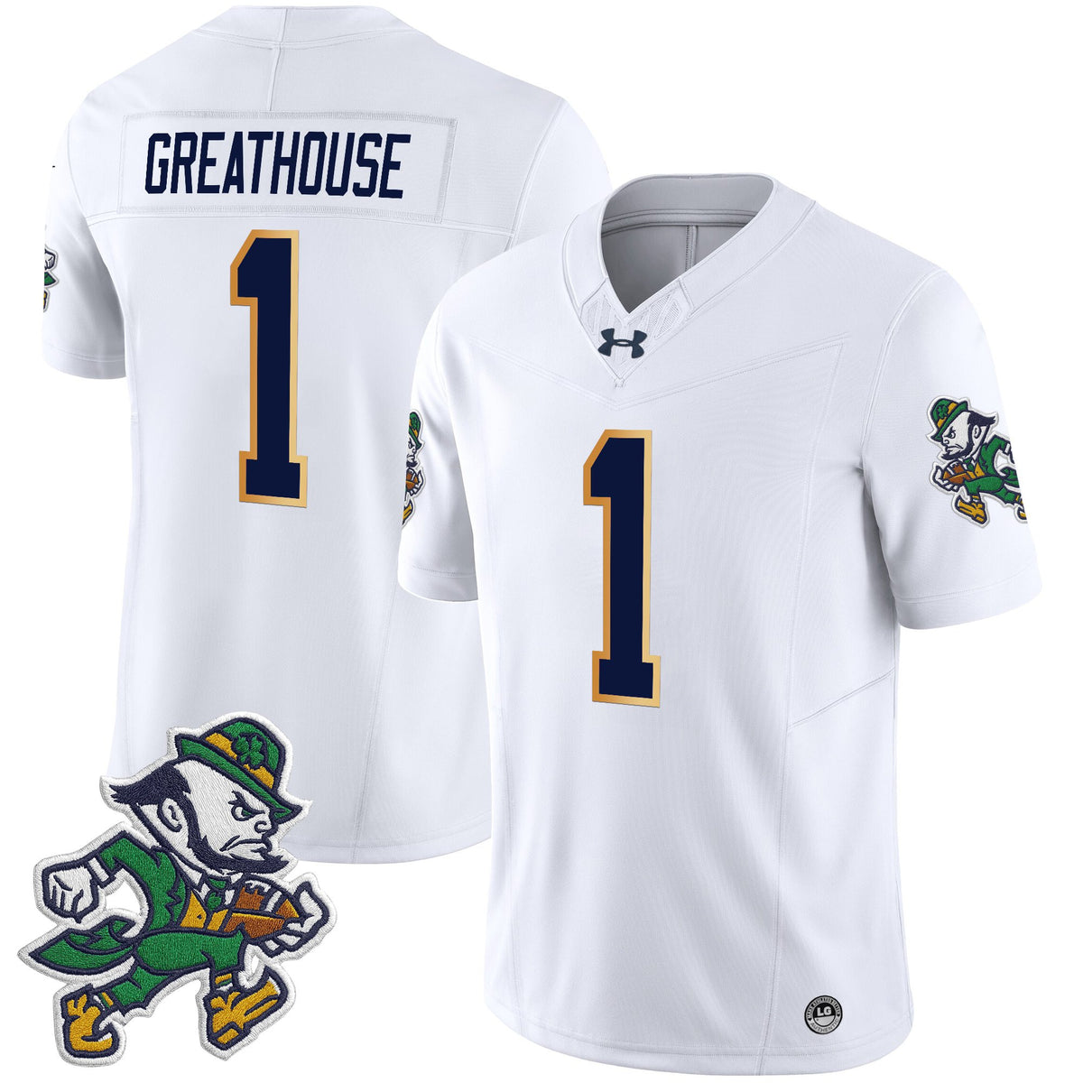 Men's Notre Dame Fighting Irish 2025 'Gridiron Leprechaun Edition' Vapor Limited Jersey – All Stitched