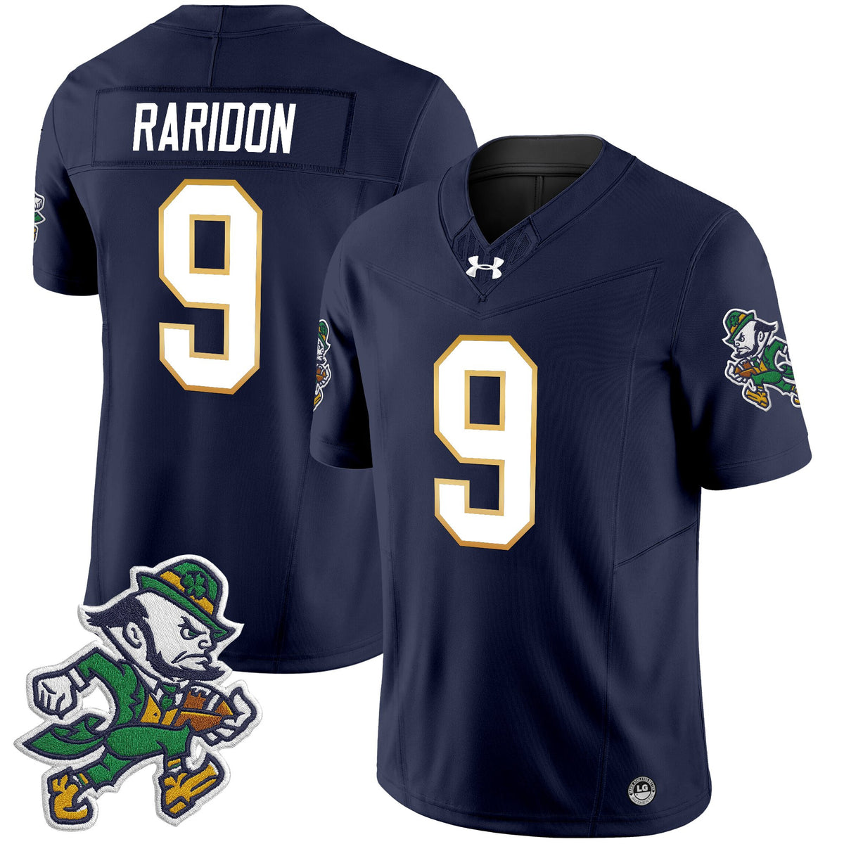 Men's Notre Dame Fighting Irish 2025 'Gridiron Leprechaun Edition' Vapor Limited Jersey – All Stitched