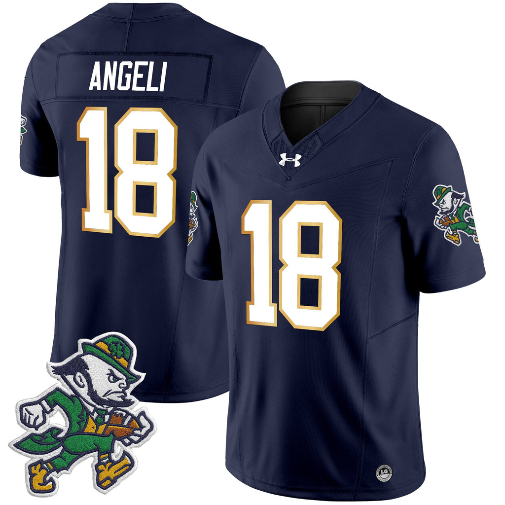 Men's Notre Dame Fighting Irish 2025 'Gridiron Leprechaun Edition' Vapor Limited Jersey – All Stitched