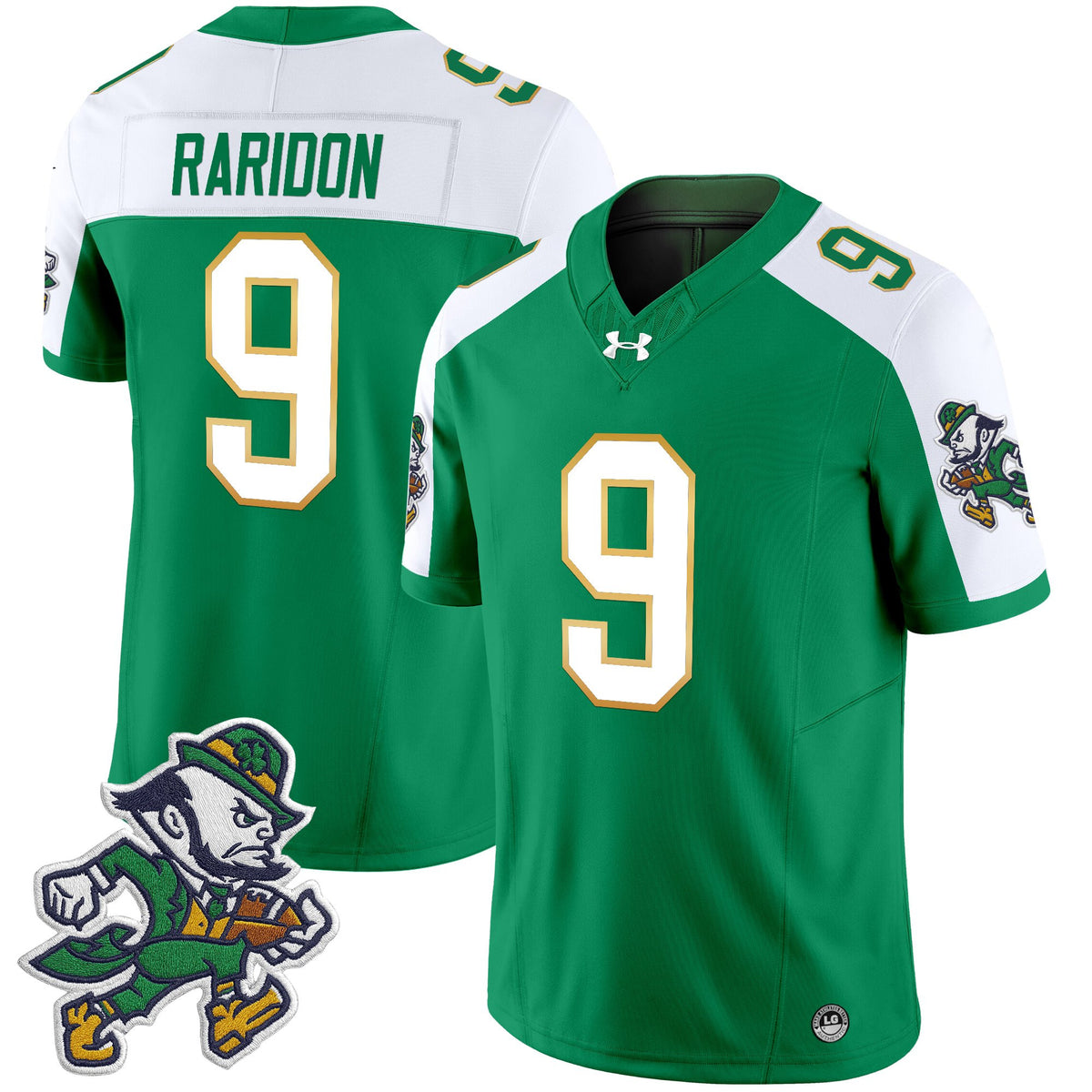 Men's Notre Dame Fighting Irish 2025 'Gridiron Leprechaun Edition' Vapor Limited Jersey – All Stitched