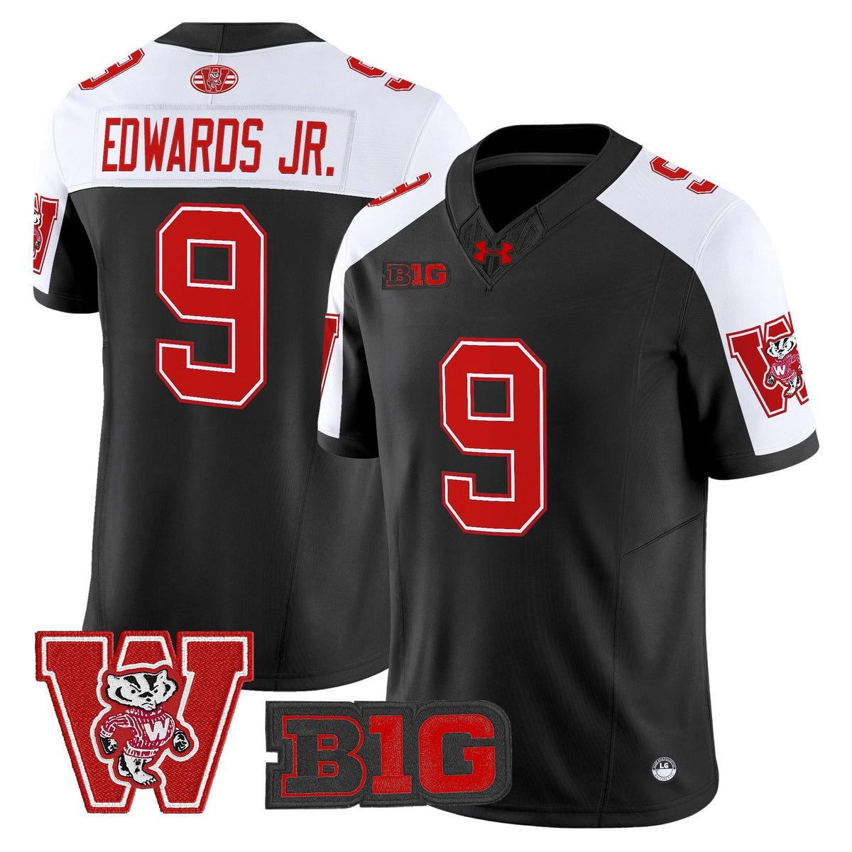 Men's Wisconsin Badgers Throwback Vapor Limited Jersey - All Stitched