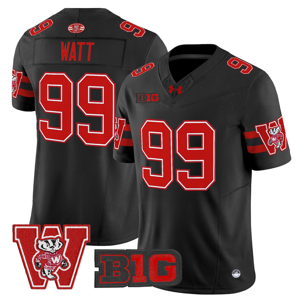 Men's Wisconsin Badgers Throwback Vapor Limited Jersey - All Stitched
