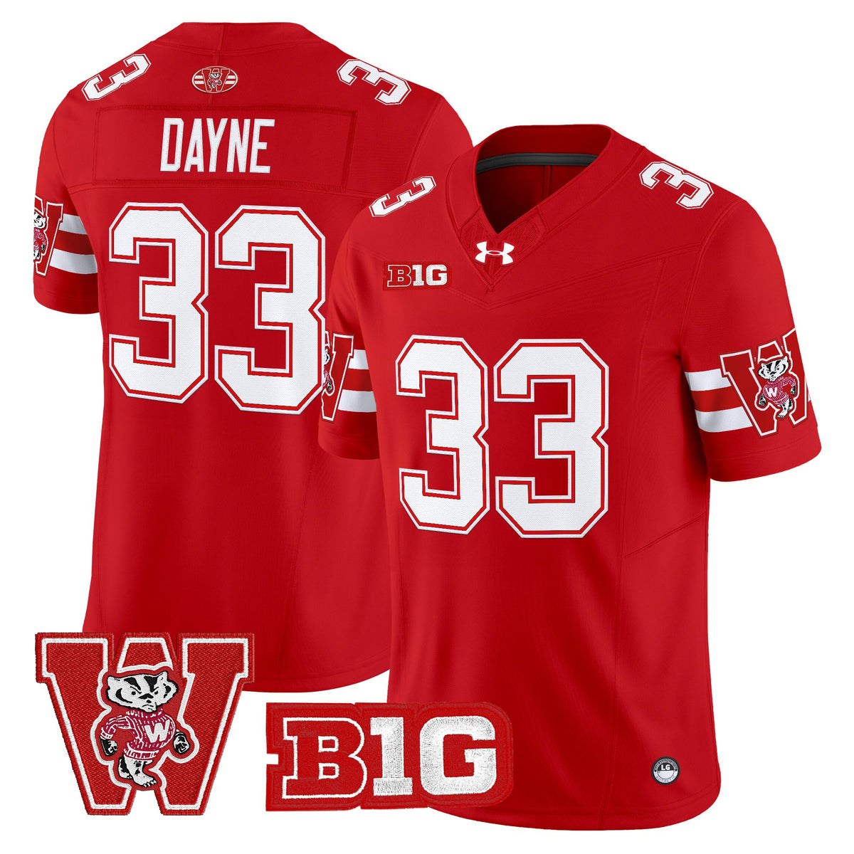 Men's Wisconsin Badgers Throwback Vapor Limited Jersey - All Stitched