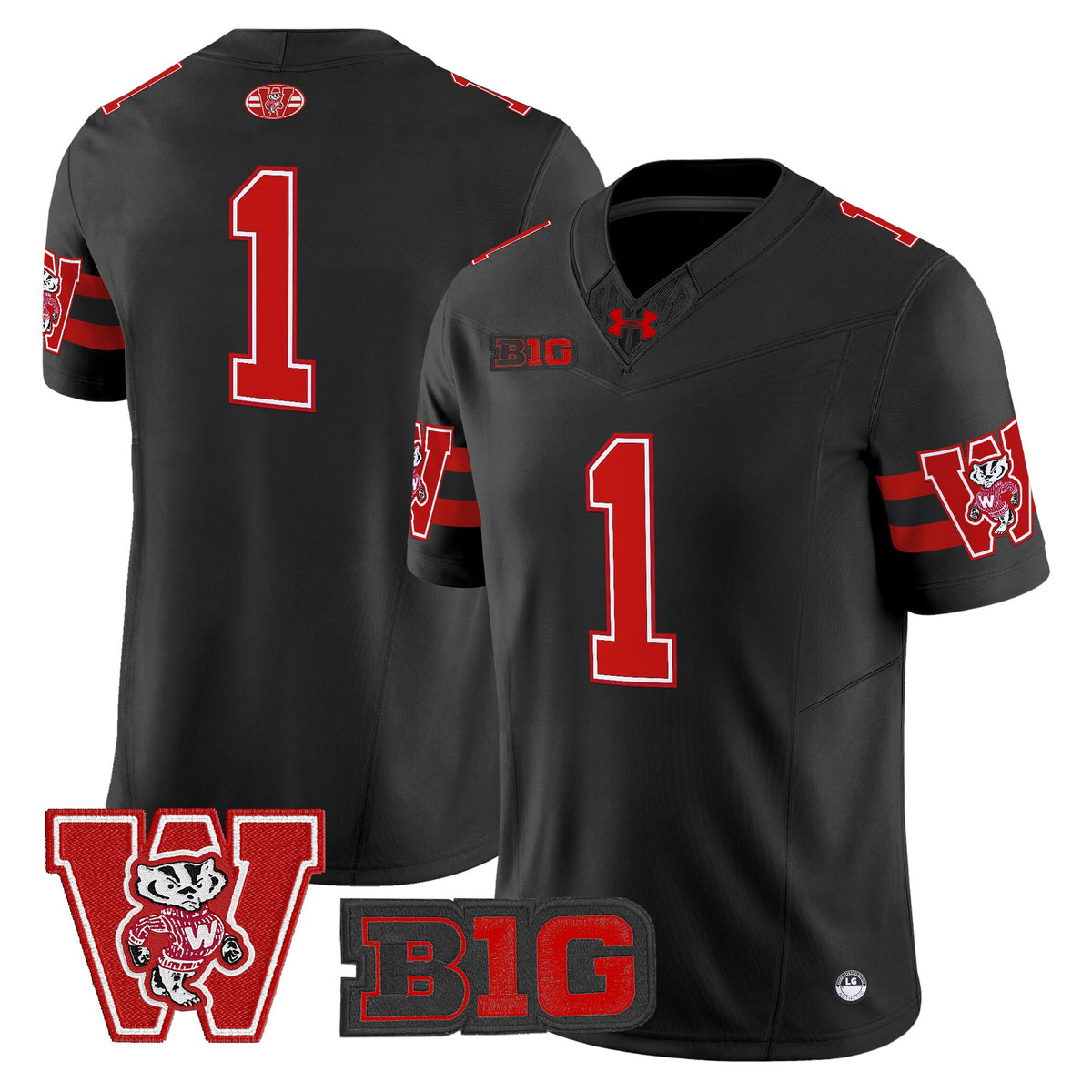 Men's Wisconsin Badgers Throwback Vapor Limited Jersey - All Stitched