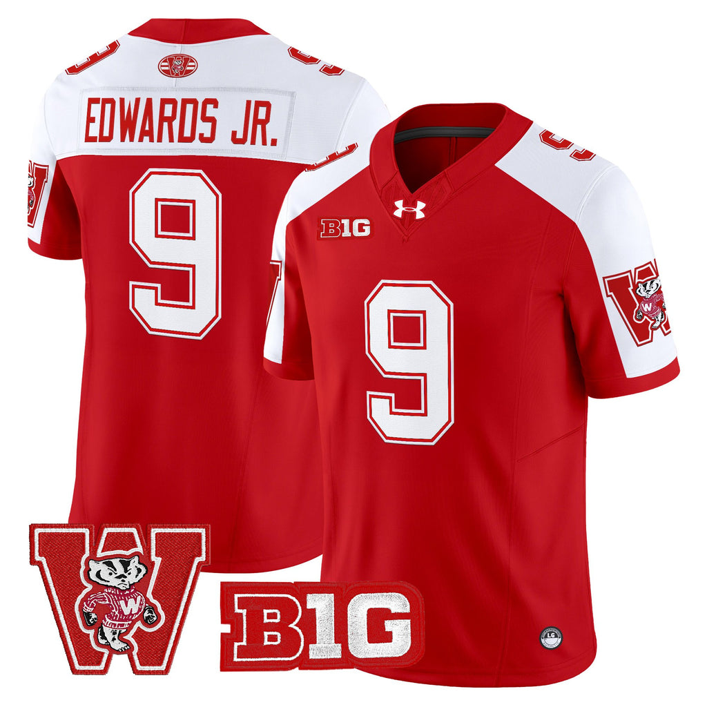 Men's Wisconsin Badgers Throwback Vapor Limited Jersey - All Stitched