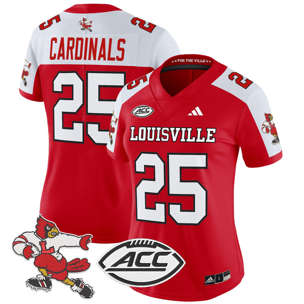 Women's Louisville Cardinals '1980s Throwback' Vapor Limited Jersey - All Stitched