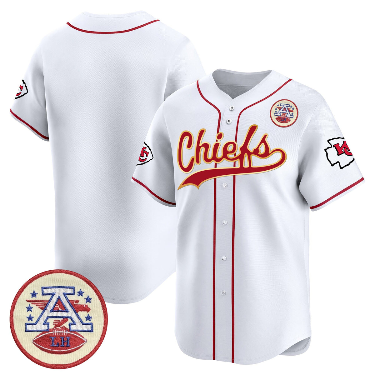 Men's Kansas City Chiefs 2025 Vapor Baseball Jersey - All Stitched
