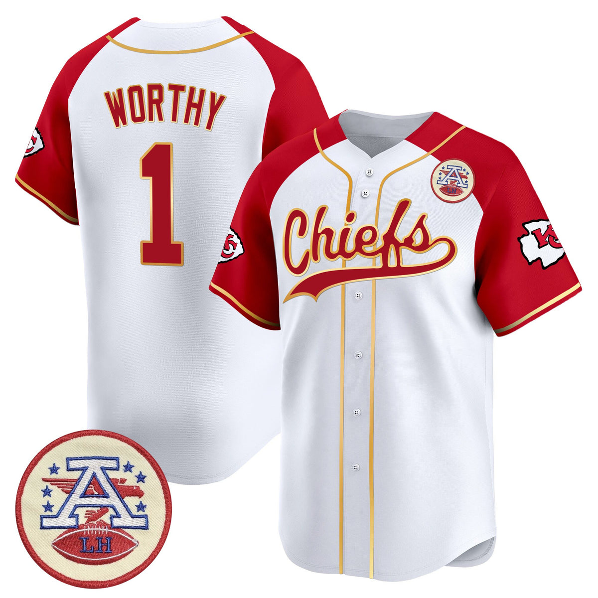 Men's Kansas City Chiefs 2025 Vapor Baseball Jersey - All Stitched