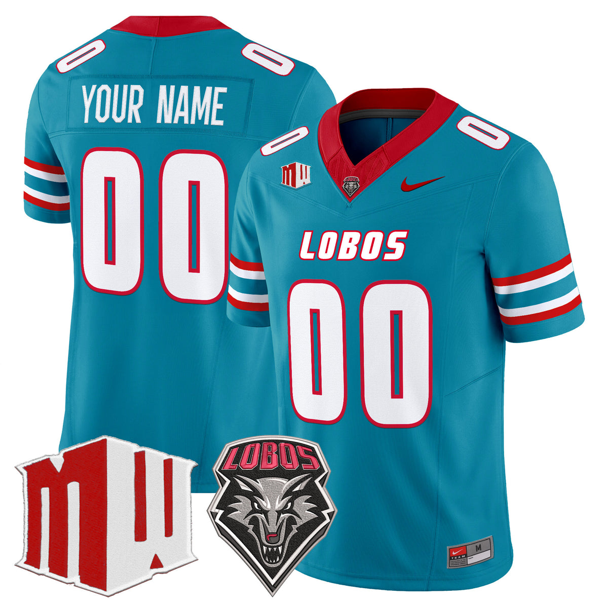 New Mexico Lobos 2025 Vapor Limited Custom Jersey - All Stitched