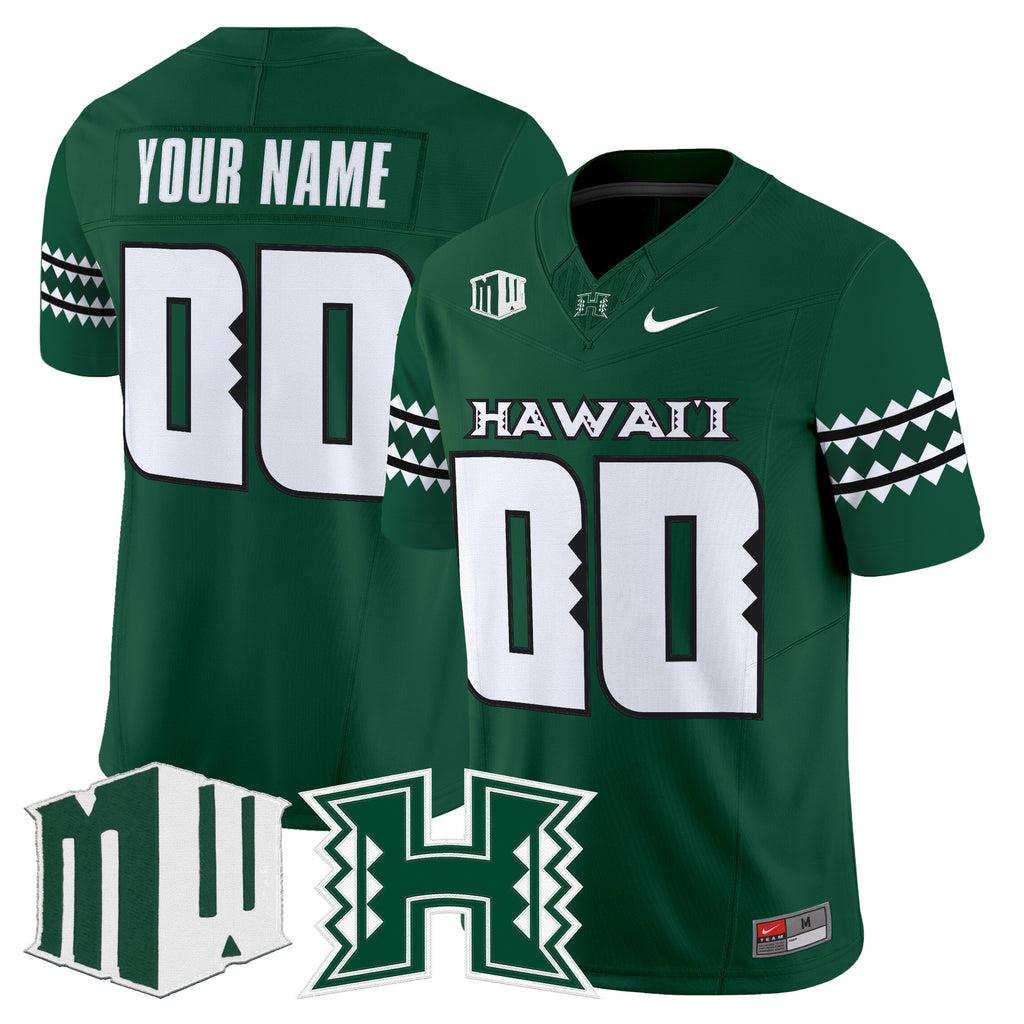 Hawai'i Rainbow Warriors 2025 Vapor Limited Custom Jersey - All Stitched