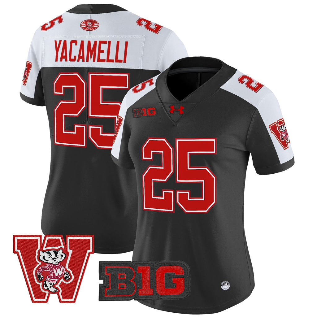 Women's Wisconsin Badgers Throwback Vapor Limited Jersey - All Stitched