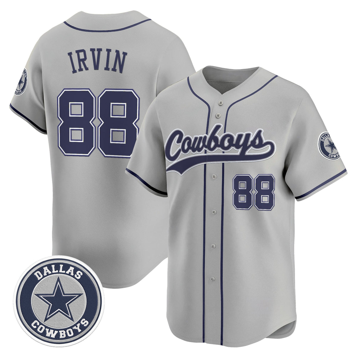 Men's Dallas Cowboys Vapor Baseball Jersey - All Stitched