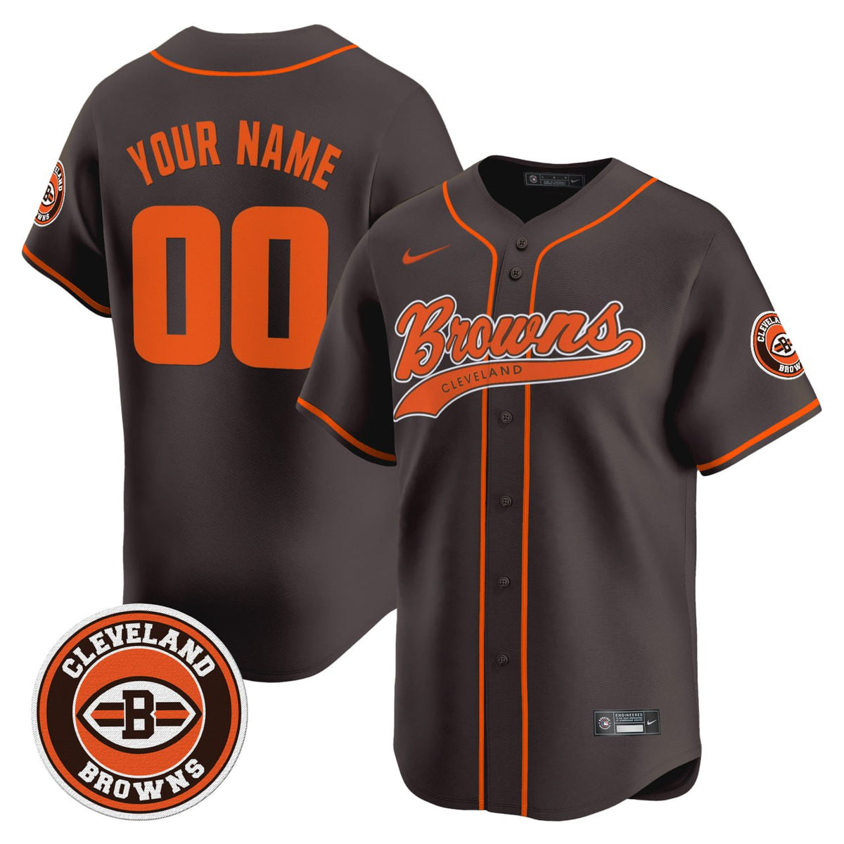 Cleveland Browns 2025 Vapor Premier Limited Custom Jersey - All Stitched
