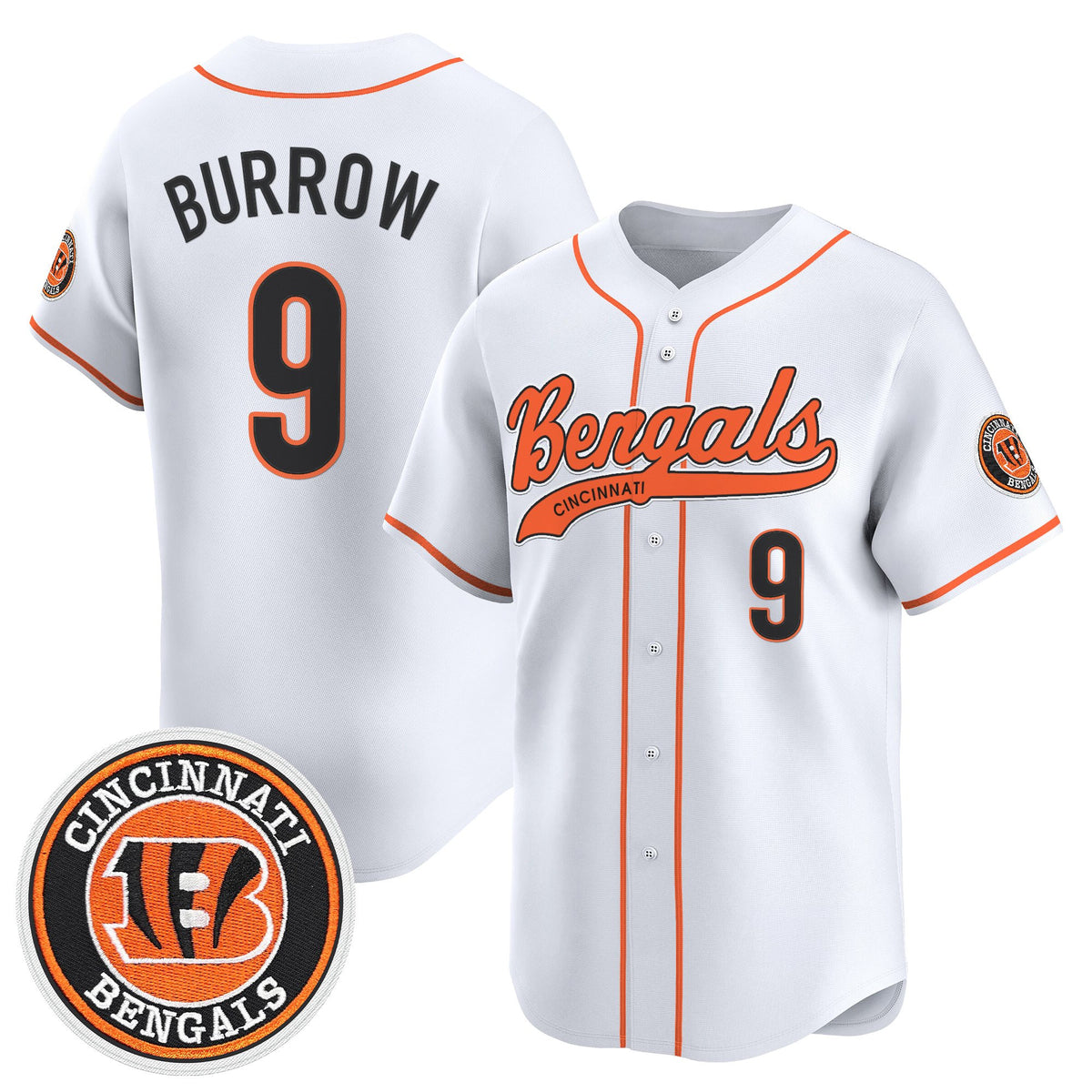Men's Cincinnati Bengals 2025 Vapor Limited Baseball Jersey - All Stitched