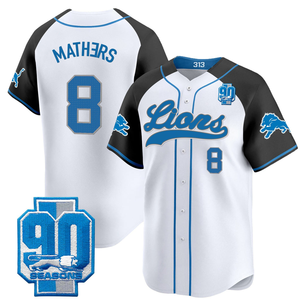 Men's Detroit Lions 2025 Vapor Baseball Jersey - All Stitched
