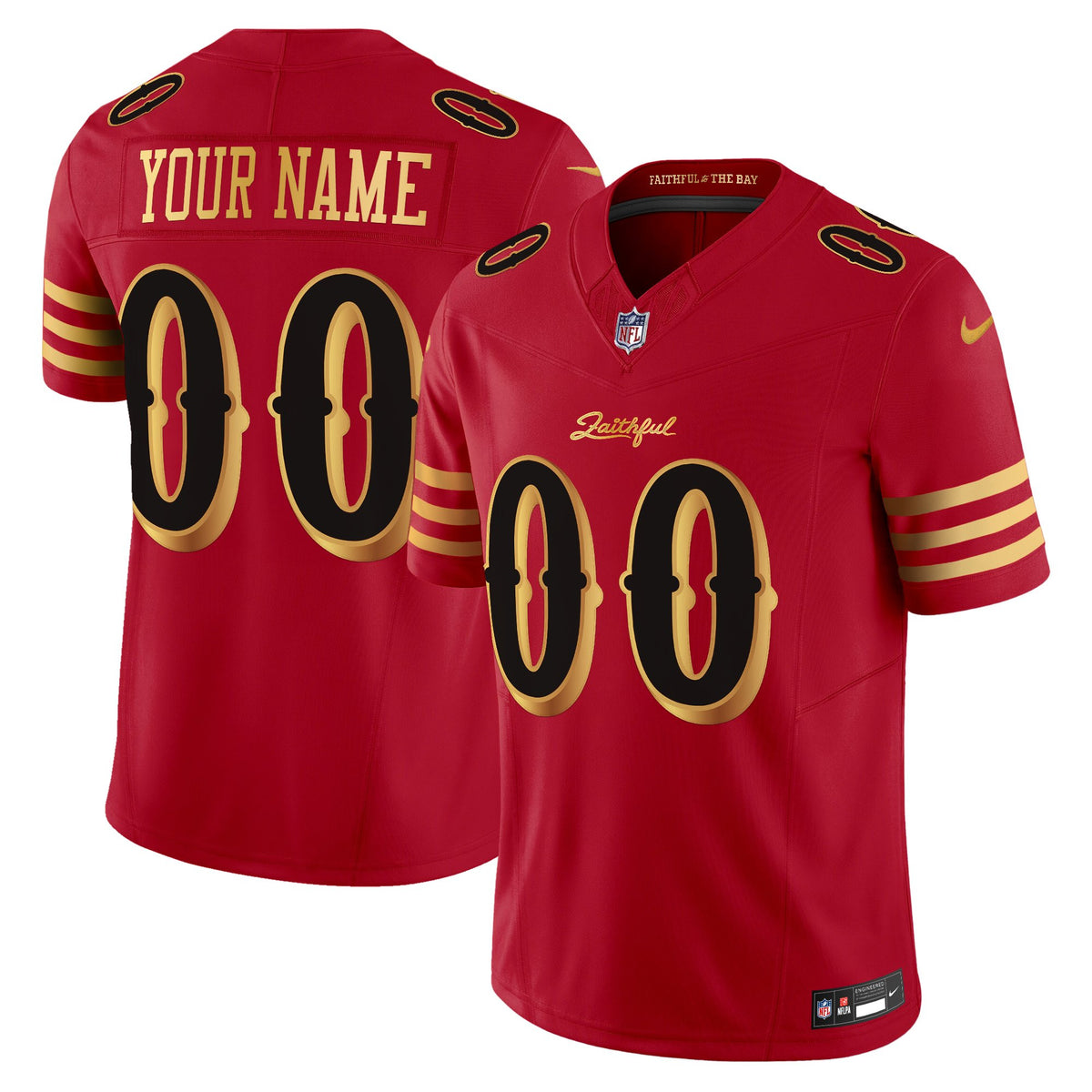 San Francisco 49ers 2025 “Rivalries” Vapor Limited Custom Jersey - All Stitched