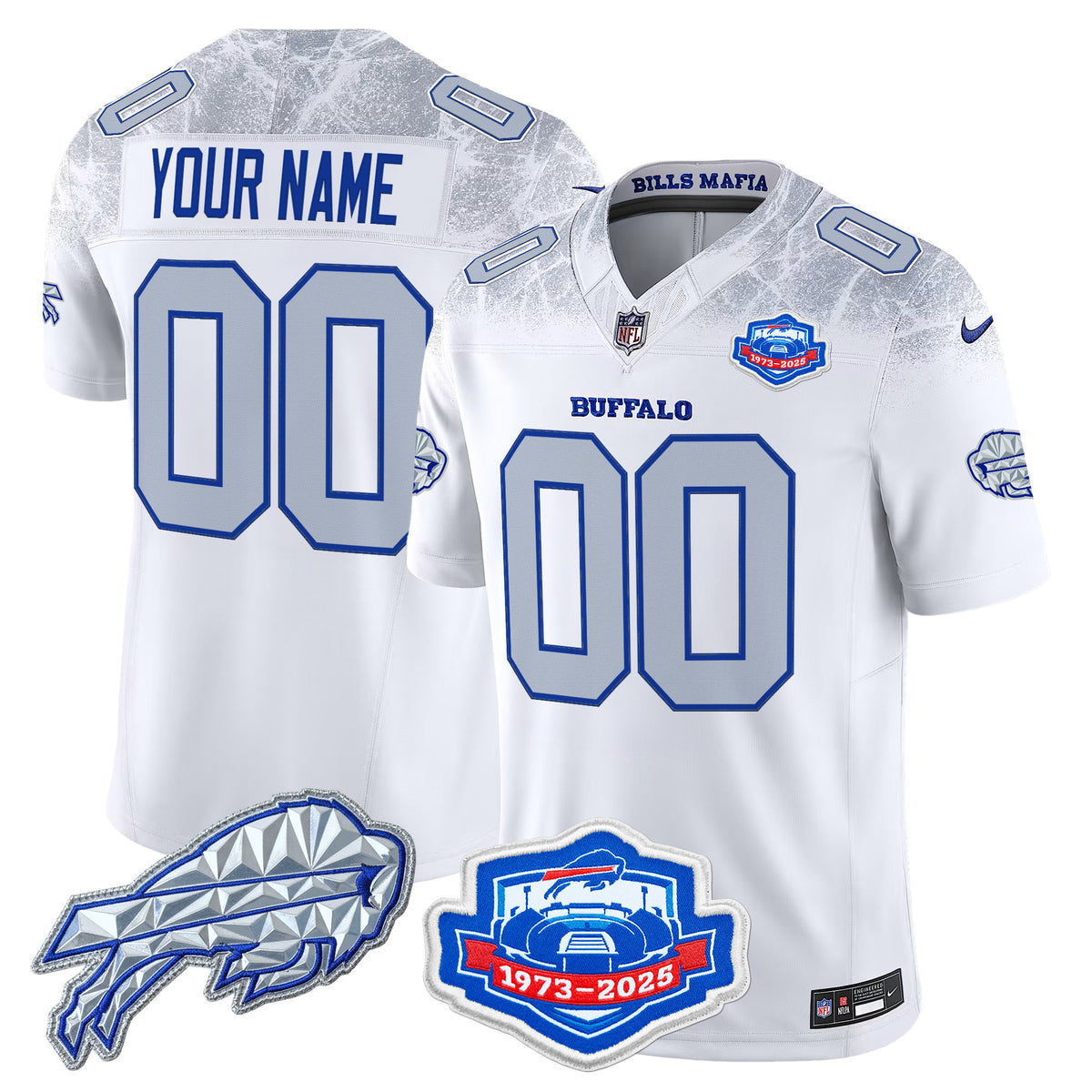 Buffalo Bills 2025 "Rivalries" Vapor Limited Custom Jersey - Farewell Season Patch - All Stitched