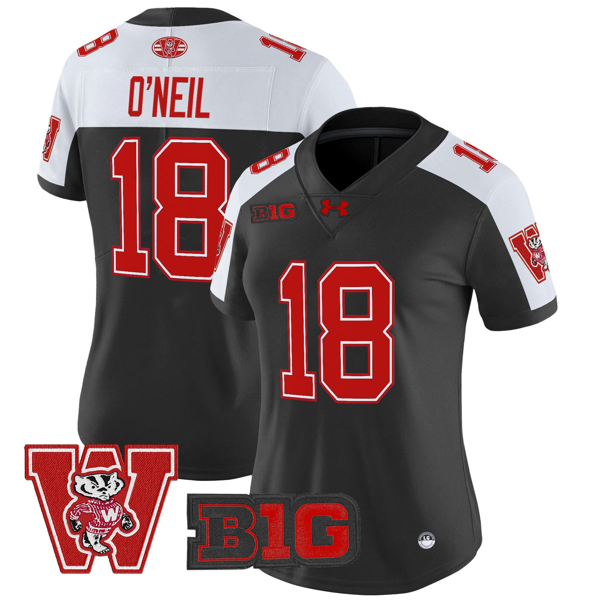 Women's Wisconsin Badgers Throwback Vapor Limited Jersey - All Stitched
