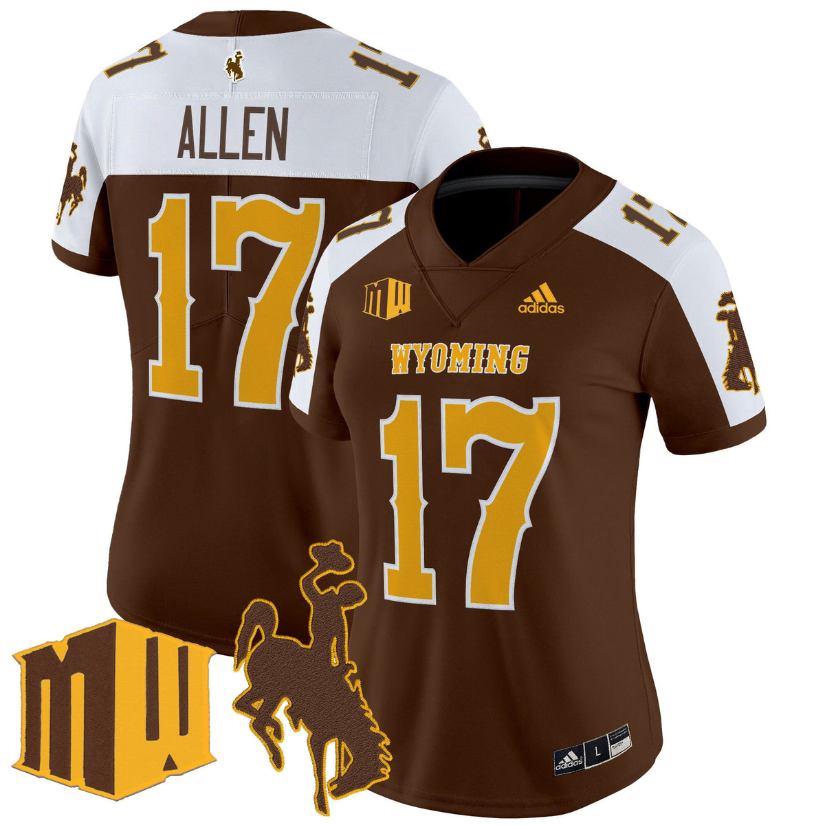 Women's Wyoming Cowboys 2025 Vapor Limited Jersey - All Stitched