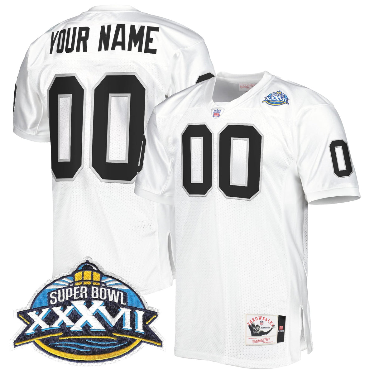 Las Vegas Raiders Throwback Custom Jersey - All Stitched