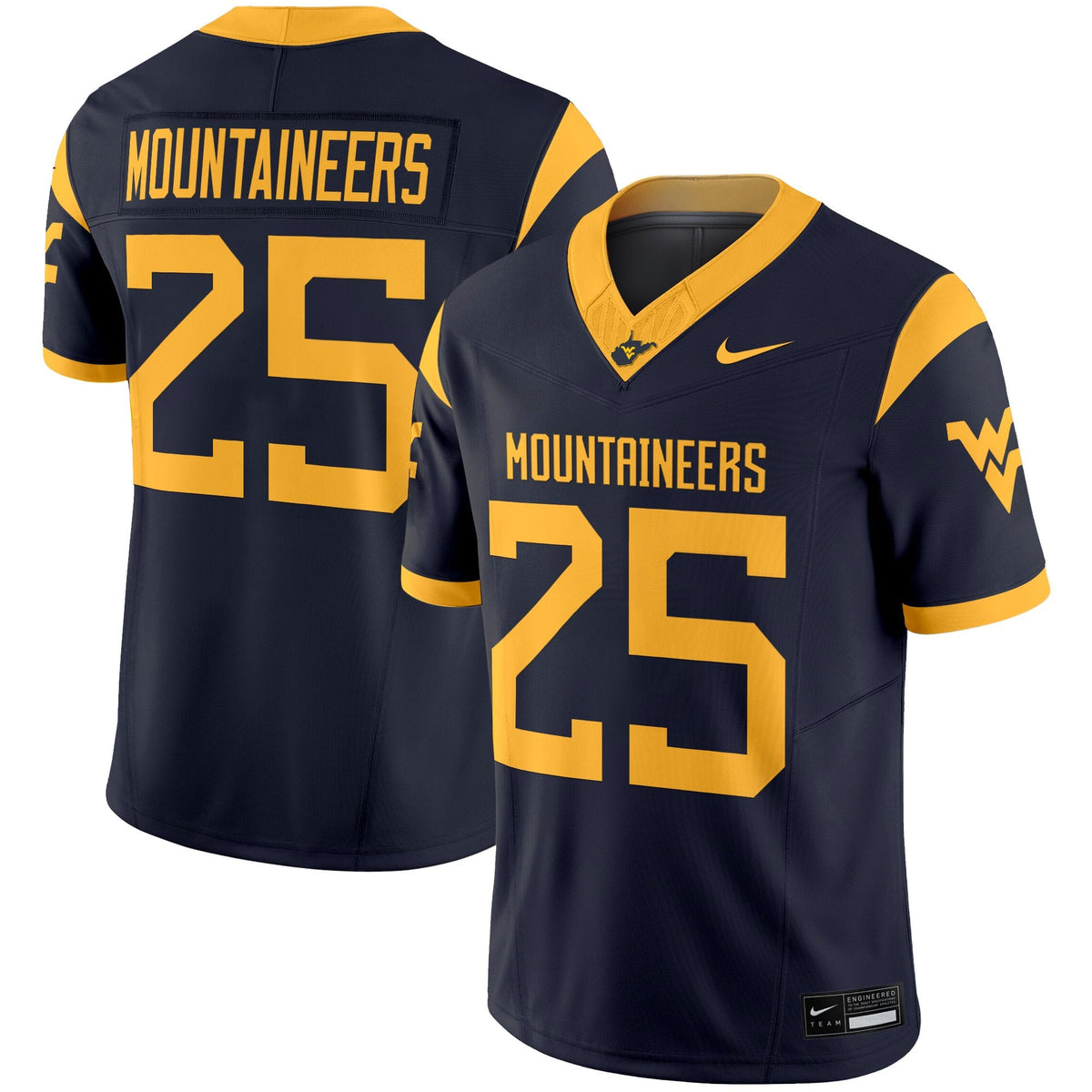 Men's West Virginia Mountaineers 2025 Vapor Limited Jersey - All Stitched