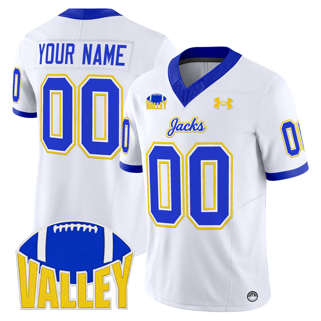 South Dakota State Jackrabbits 2025 Vapor Limited Custom Jersey - All Stitched