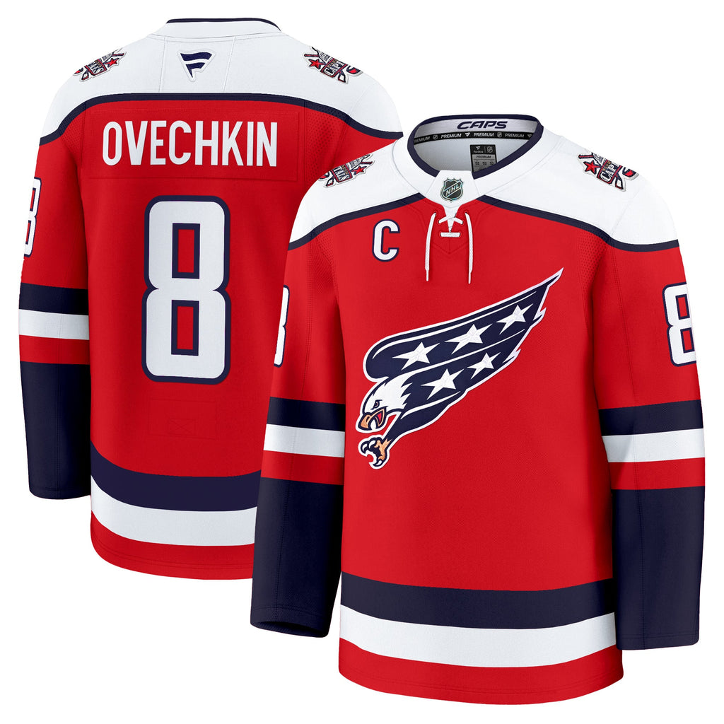 Washington Capitals Screaming Eagle Alternate Premium Jersey - All Stitched