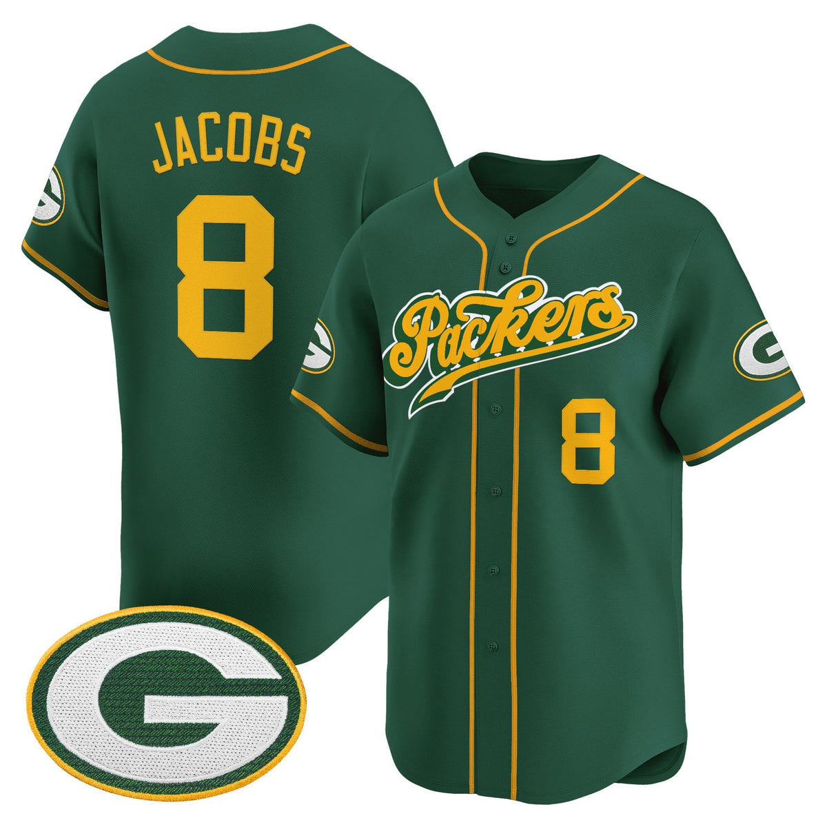 Men's Green Bay Packers 2025 Vapor Baseball Jersey V2 - All Stitched