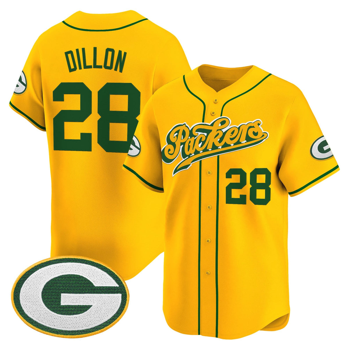 Men's Green Bay Packers 2025 Vapor Baseball Jersey V2 - All Stitched